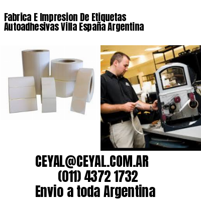 Fabrica E Impresion De Etiquetas Autoadhesivas Villa España Argentina