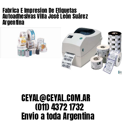 Fabrica E Impresion De Etiquetas Autoadhesivas Villa José León Suárez Argentina
