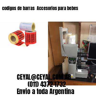codigos de barras 	Accesorios para bebes