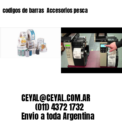 codigos de barras 	Accesorios pesca