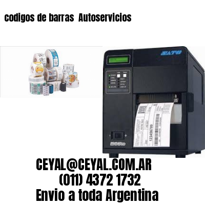 codigos de barras 	Autoservicios
