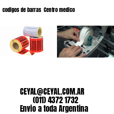 codigos de barras 	Centro medico