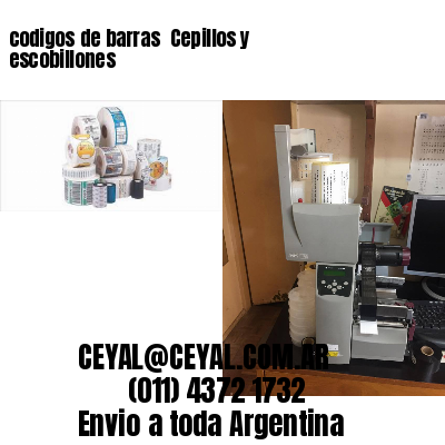 codigos de barras 	Cepillos y escobillones