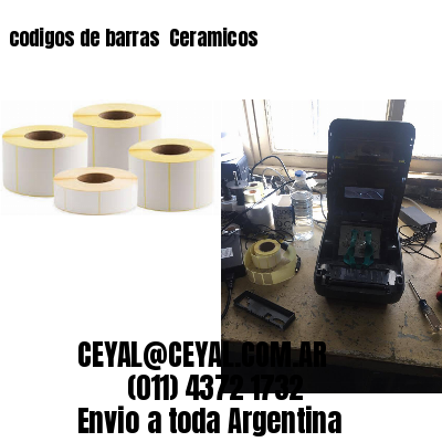 codigos de barras 	Ceramicos