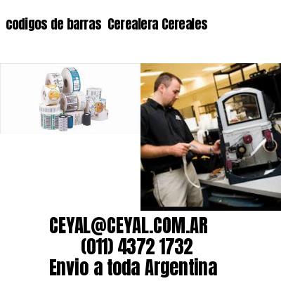 codigos de barras 	Cerealera Cereales