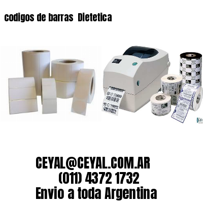 codigos de barras 	Dietetica