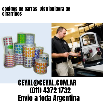 codigos de barras 	Distribuidora de cigarrillos