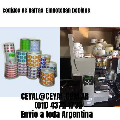 codigos de barras 	Embotellan bebidas
