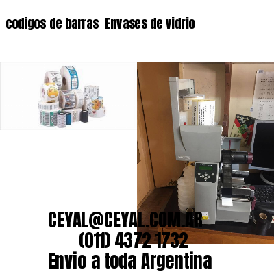 codigos de barras 	Envases de vidrio