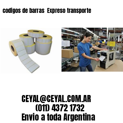 codigos de barras 	Expreso transporte
