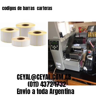codigos de barras 	carteras