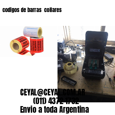 codigos de barras 	collares