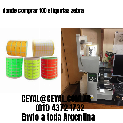 donde comprar 100 etiquetas zebra