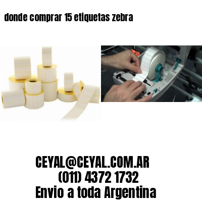 donde comprar 15 etiquetas zebra