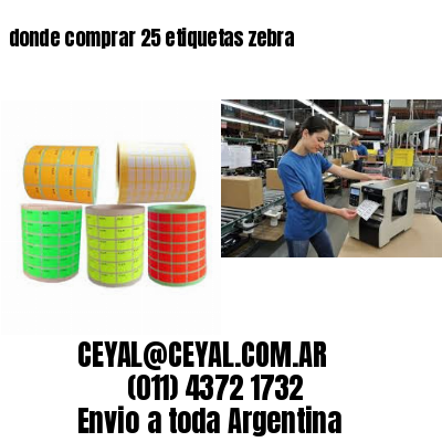 donde comprar 25 etiquetas zebra