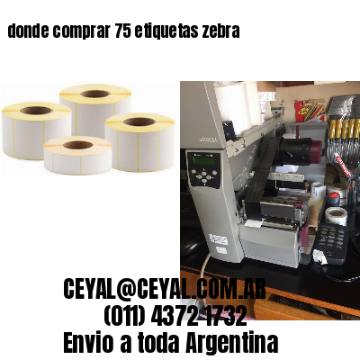 donde comprar 75 etiquetas zebra