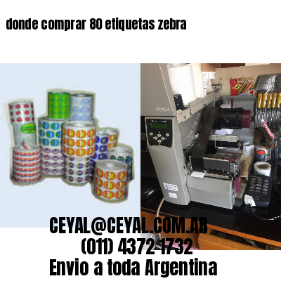 donde comprar 80 etiquetas zebra
