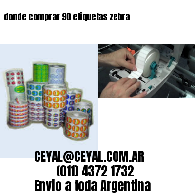 donde comprar 90 etiquetas zebra