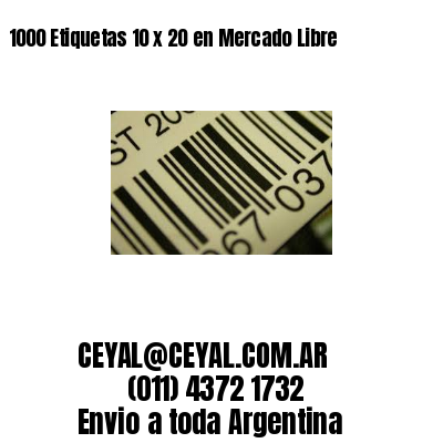1000 Etiquetas 10 x 20 en Mercado Libre