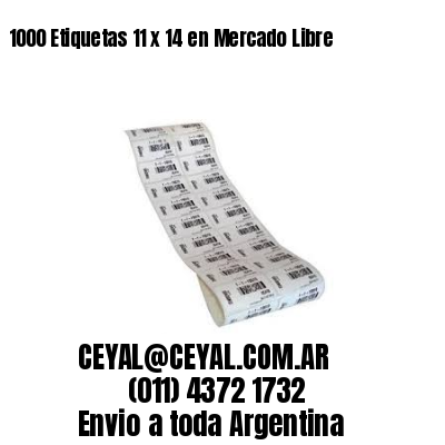 1000 Etiquetas 11 x 14 en Mercado Libre