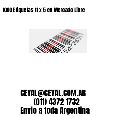 1000 Etiquetas 11 x 5 en Mercado Libre