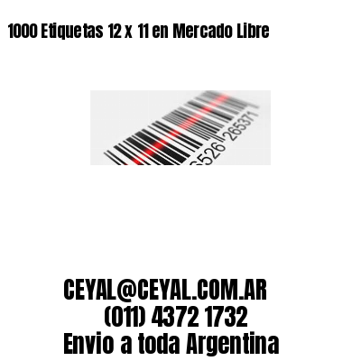 1000 Etiquetas 12 x 11 en Mercado Libre