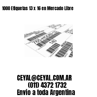 1000 Etiquetas 13 x 16 en Mercado Libre