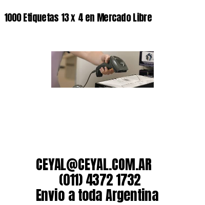 1000 Etiquetas 13 x 4 en Mercado Libre