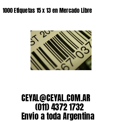 1000 Etiquetas 15 x 13 en Mercado Libre