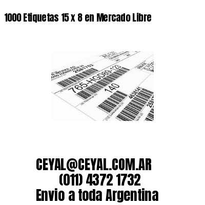 1000 Etiquetas 15 x 8 en Mercado Libre