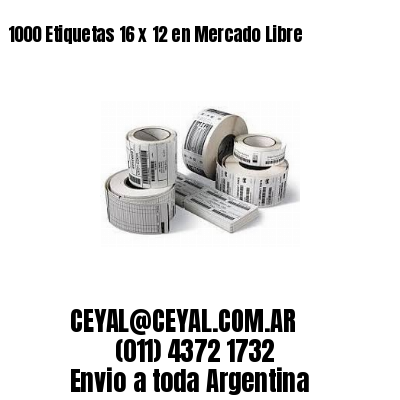1000 Etiquetas 16 x 12 en Mercado Libre