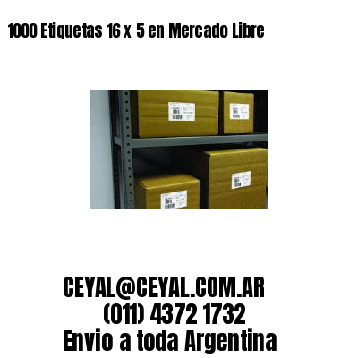 1000 Etiquetas 16 x 5 en Mercado Libre