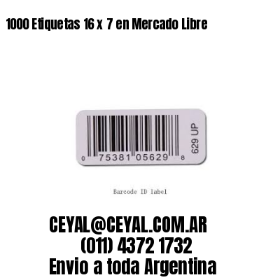 1000 Etiquetas 16 x 7 en Mercado Libre