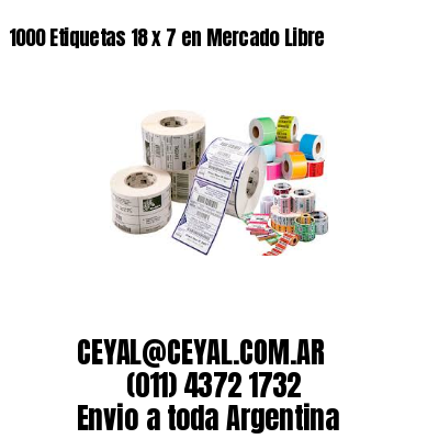 1000 Etiquetas 18 x 7 en Mercado Libre