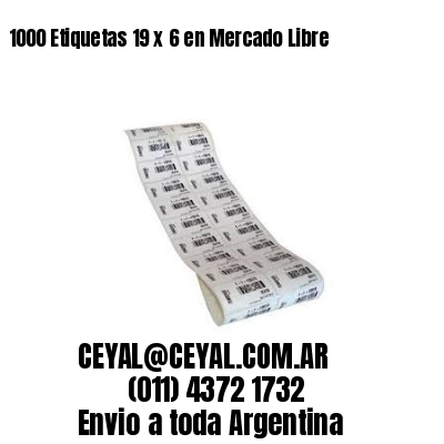 1000 Etiquetas 19 x 6 en Mercado Libre