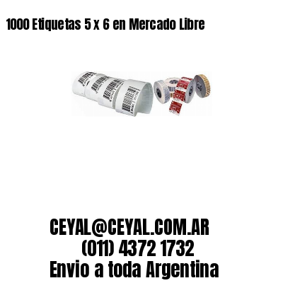 1000 Etiquetas 5 x 6 en Mercado Libre