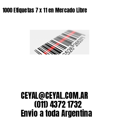 1000 Etiquetas 7 x 11 en Mercado Libre