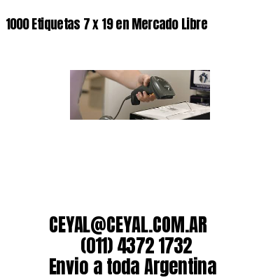 1000 Etiquetas 7 x 19 en Mercado Libre