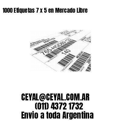 1000 Etiquetas 7 x 5 en Mercado Libre