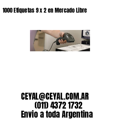 1000 Etiquetas 9 x 2 en Mercado Libre