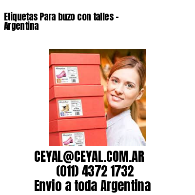 Etiquetas Para buzo con talles – Argentina