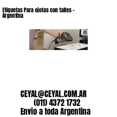 Etiquetas Para ojotas con talles – Argentina