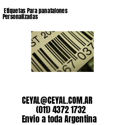 Etiquetas Para panatalones  Personalizadas