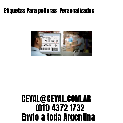 Etiquetas Para polleras  Personalizadas