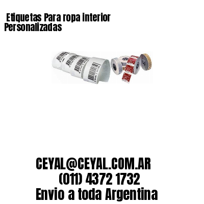 Etiquetas Para ropa interior  Personalizadas