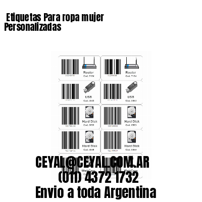 Etiquetas Para ropa mujer  Personalizadas