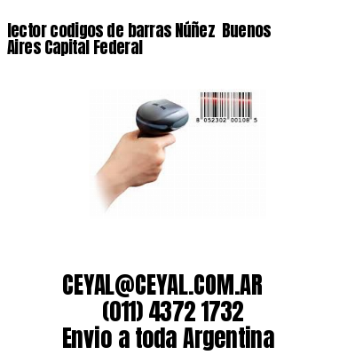 lector codigos de barras Núñez  Buenos Aires Capital Federal