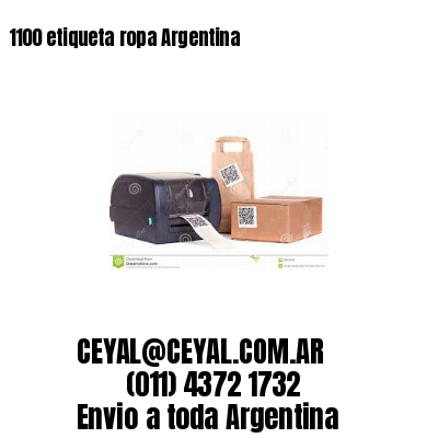 1100 etiqueta ropa Argentina