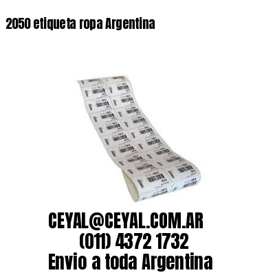 2050 etiqueta ropa Argentina