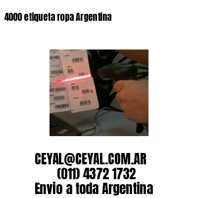 4000 etiqueta ropa Argentina